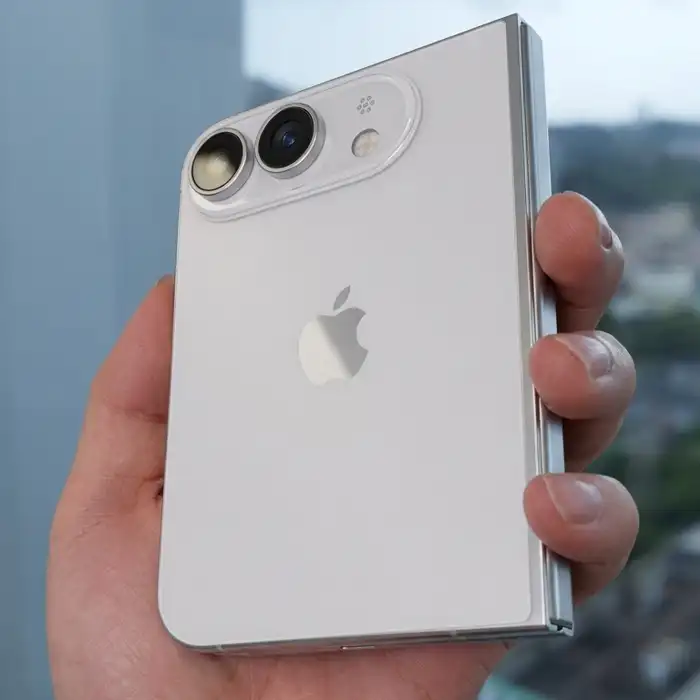 iPhone pliabil închis — ecran exterior de ~5,5 inch