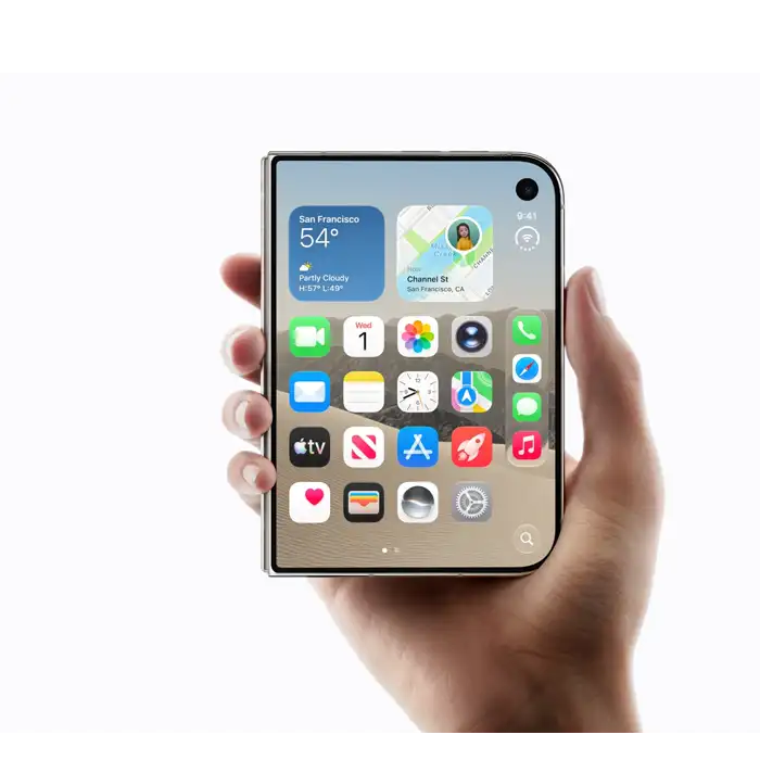 iPhone Duo closed — 5.4 inch outer screen